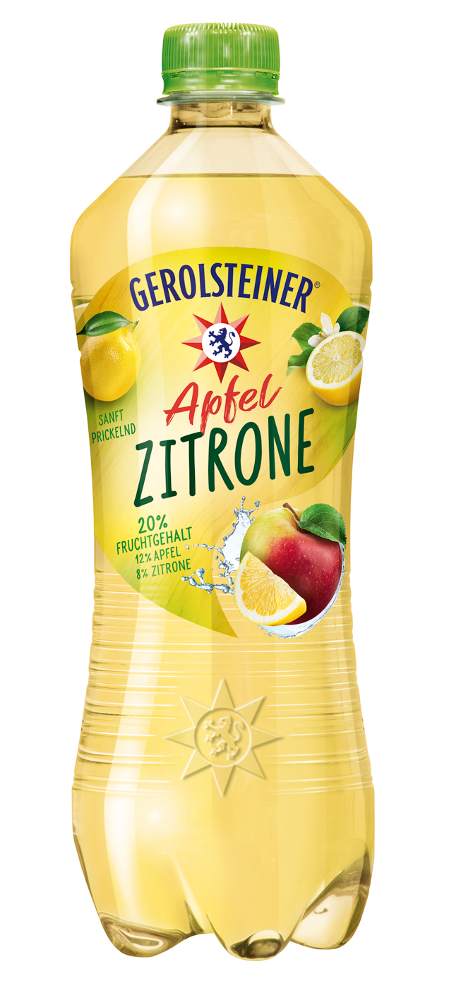 Gerolsteiner Schorle Apfel Zitrone 0,75L Flasche Mehrwegartikel (inkl. Pfand)