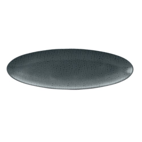 Seltmann Coupplatte 35x11 cm M5379, oval, Form: Coup Fine Dining, Dekor: 57273 anthrazit, hohe Kantenschlagfestigkeit, Made in Germany