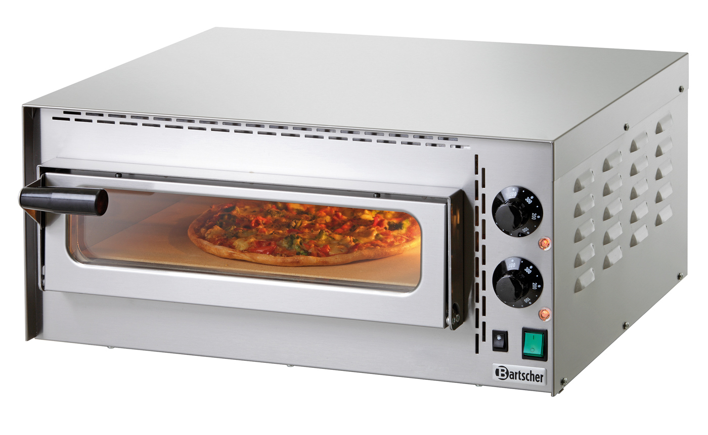 Bartscher Pizzaofen "Mini Plus" | Spannung: 230 V| Maße: 57,5 x 52,5 x 27,0 cm. Gewicht: 27,2 kg