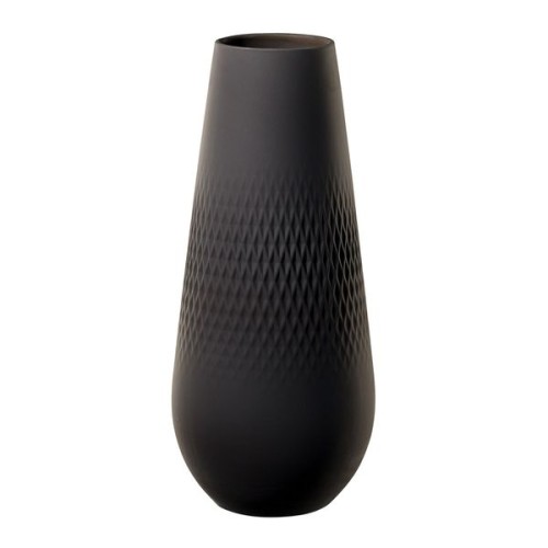 Villeroy & Boch Manufacture Collier noir Vase Carré hoch, Inhalt: 1,62 l