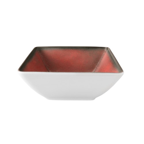 Seltmann Bowl 5140 15x15 cm, eckig, Form: Buffet-Gourmet, Dekor: 57126 ziegel4, hohe Kantenschlagfestigkeit, Made in Germany