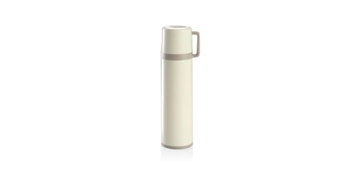 Isolierflasche mit Tasse CONSTANT CREAM 0,5 l, aus Edelstahl