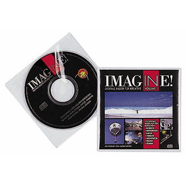 DURABLE CD/DVD Hülle 238 x 7,9 x 161 mm (B x H x T) Polypropylen transparent 10 St./Pack.