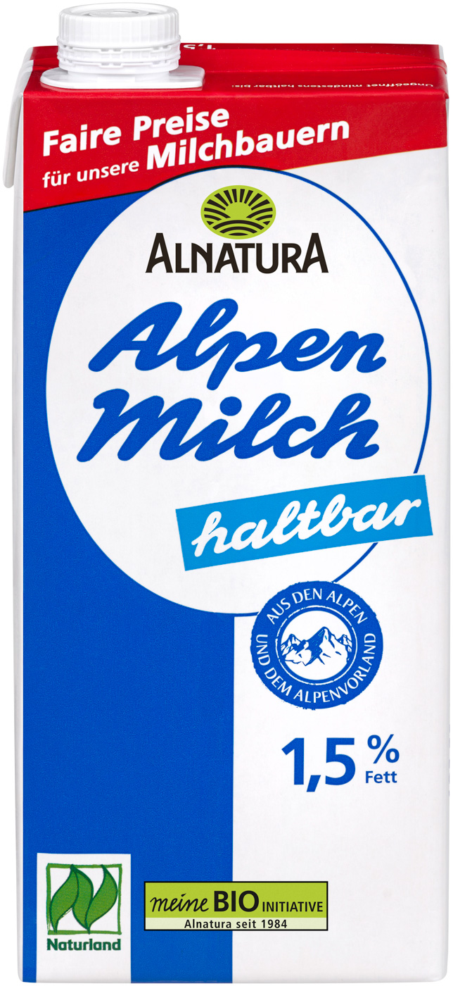 Alnatura Bio H-Alpenmilch 1,5% 1L