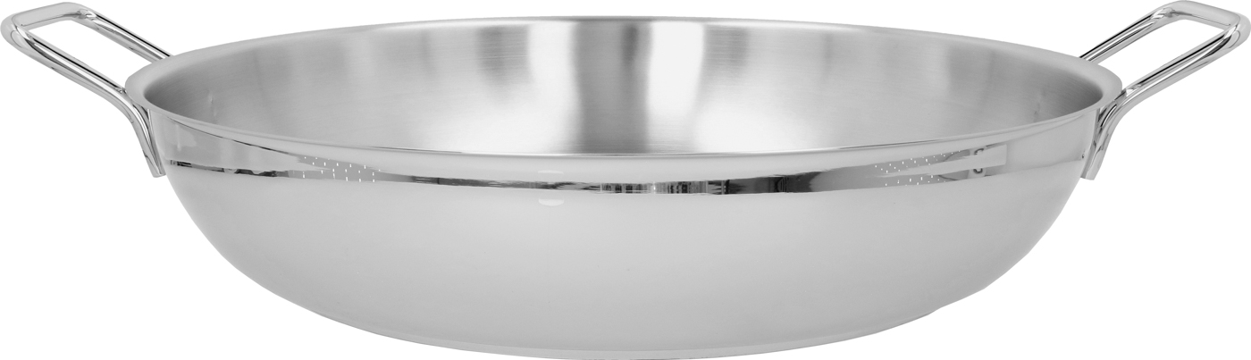 Paella-Pfanne ohne Deckel, 46 cm, 18/10 Edelstahl, rund, Serie: Specialties 3. Marke: Demeyere