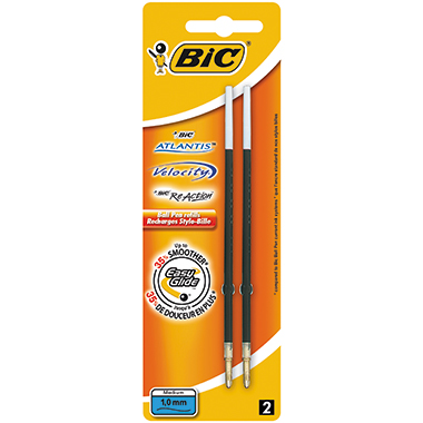 BIC® Kugelschreibermine Easy Glide 0,4mm schwarz IS1197 2 St./Pack.