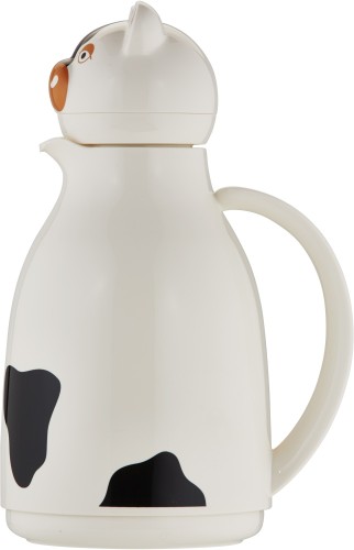 Helios Isolierkanne Thermo-Cow 1,0 l weiß