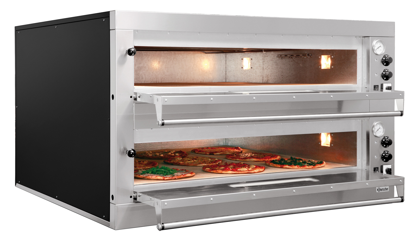 Bartscher Pizzaofen ET 205, 2BK 1050x1050 |Spannung: 400 V | Maße: 131 x 127 x 76,0 cm.Gewicht: 247 kg