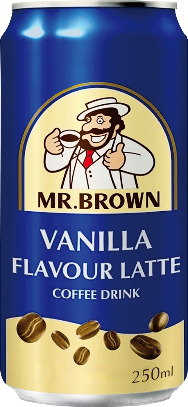 Mr. Brown Iced Coffee Drink Vanilla 250ML Dose Mehrwegartikel (inkl. Pfand)