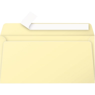 Clairefontaine Briefumschlag Pollen DIN lang 220 x 110 mm (B x H) ohne Fenster 120g/m mit Haftklebung Papier chamois 20 St./Pack.