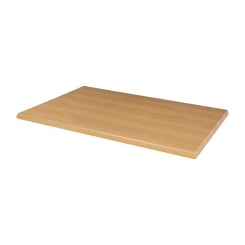 Bolero Rechteckige Tischplatte Buche. Nur für Innenräume geeignet. Stil: Buche, Größe: 120(B) x 80(T)cm, Vorgebohrt.