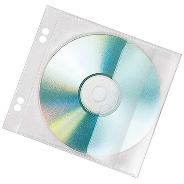 Veloflex CD/DVD Hülle 12,8 x 20,3 cm (B x H) Polypropylen transparent 10 St./Pack.
