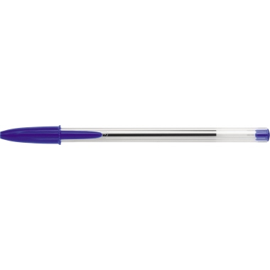 BIC® Einwegkugelschreiber Cristal 0,4mm blau Kappenmodell dokumentenecht 100 St./Pack.