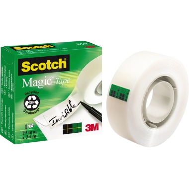 Scotch® Klebefilm Magic™ 810 19 mm x 33 m (B x L) nicht beidseitig klebend mit Lösungsmittel Zelluloseacetat