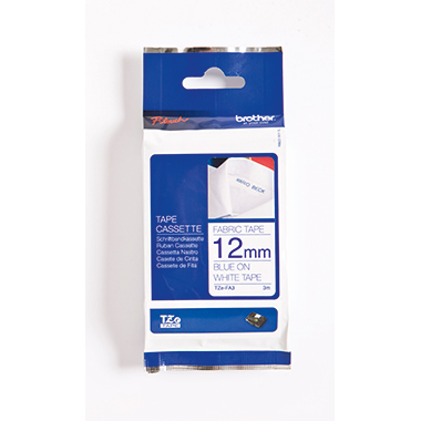 P-touch Schriftbandkassette 12 mm x 3 m (B x L) TZe-FA3 weiß blau