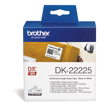 Brother Endlosetikett 38 mm x 30,5 m (B x L) ohne Führungslochrand Papier weiß, Verwendung für Gerätetyp: