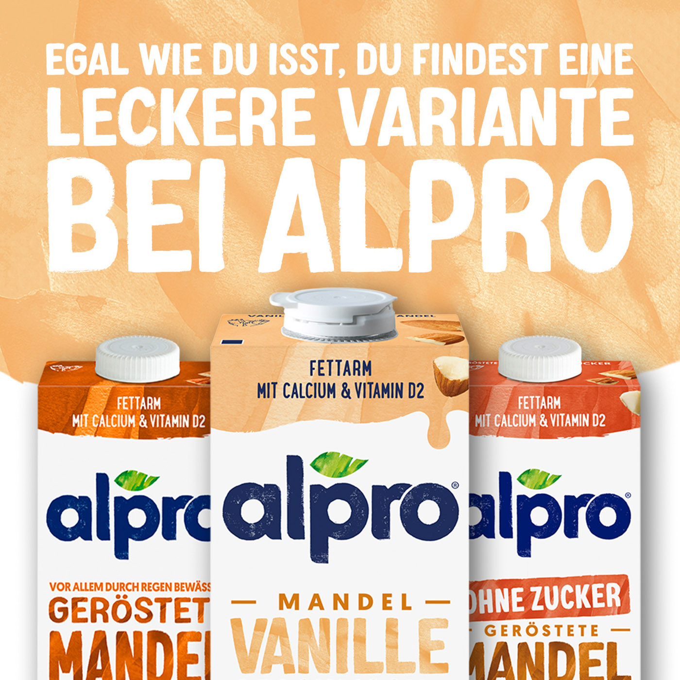 Alpro Mandel Vanille Drink 1L Tetrapack