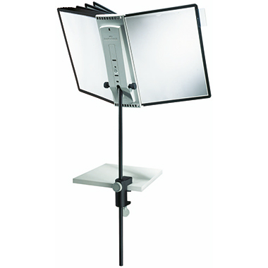 DURABLE Sichttafelständer SHERPA® Display System Desk Clamp 10 DIN A4 Polypropylen/Stahl/ABS schwarz 10 Sichttafeln