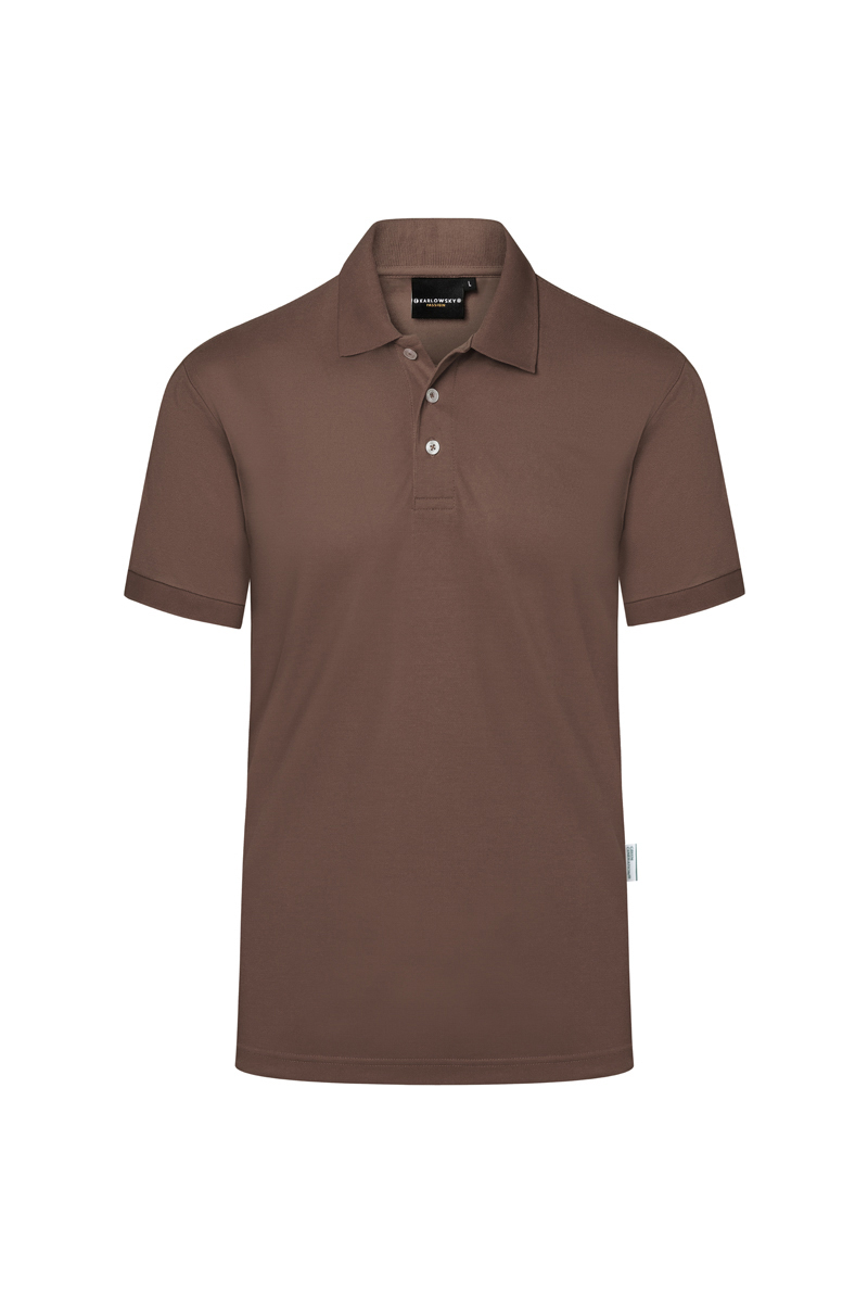 Herren Workwear Poloshirt Modern-Flair, aus nachhaltigem Material , GR. 3XL , Farbe: hellbraun , von Karlowsky