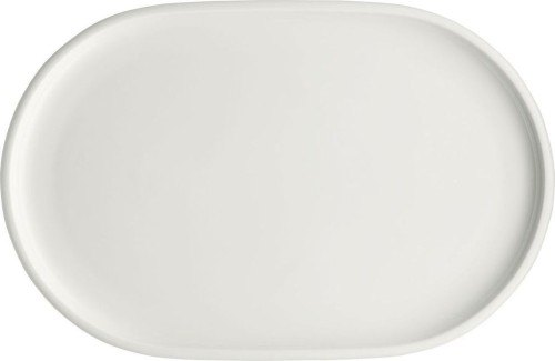 Schönwald Kollektion Shiro, Platte aus Porzellan, coup, oval, 23 x 16 cm, weiß