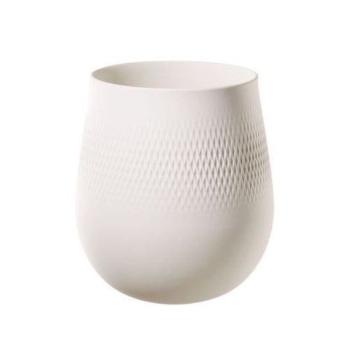 Villeroy & Boch Manufacture Collier blanc Vase Carré groß, Inhalt: 5,4 l