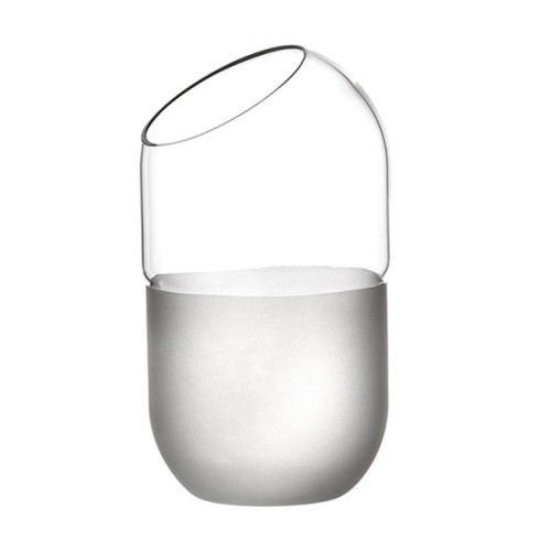 Zieher Cocktailglas THE PILL - Borosilikatglas, satiniert/klar - D8cm H14cm 0,47L - 6er