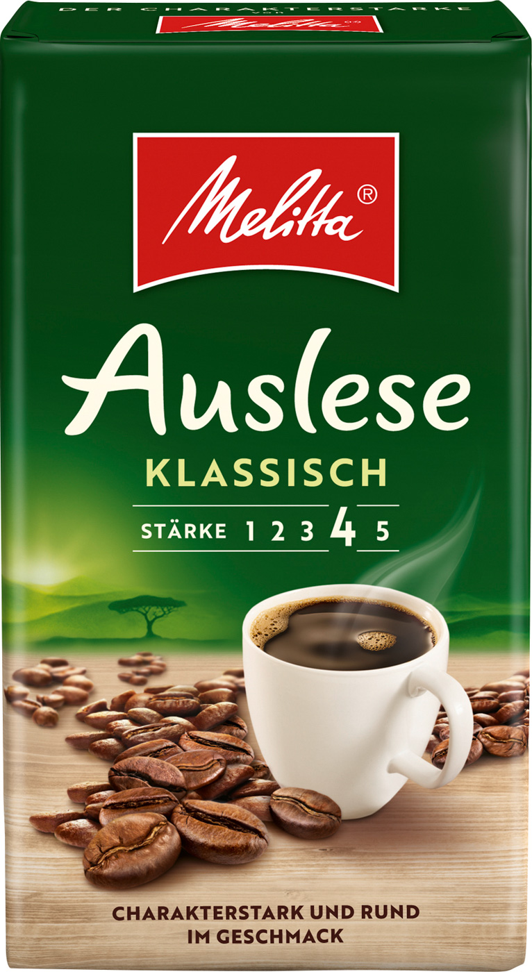 Melitta Cafe Auslese Filterkaffee gemahlen Inhalt: 500 g.
