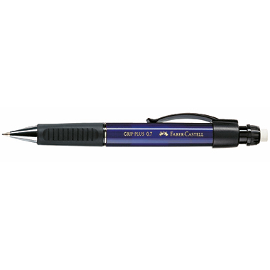 Faber-Castell Druckbleistift GRIP PLUS 1307 0,7mm HB blau metallic