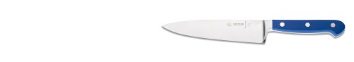 Giesser Kochmesser, breit, 15 cm Klinge, blauer Griff das klassische breite Messer mit hervorragender Gewichtsverteilung.