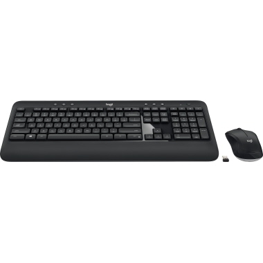 Logitech Tastatur-Maus-Set MK540 ADVANCED QWERTZ Windows® universell, Chrome OS™ USB 10m inkl. Unifying™-Empfänger schwarz