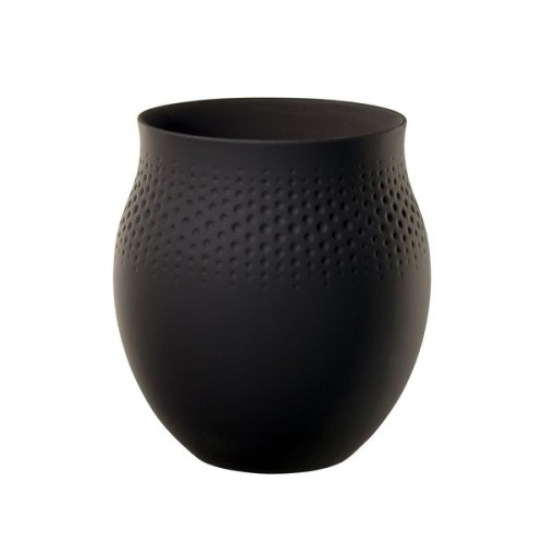 Villeroy & Boch Manufacture Collier noir Vase Perle groß, Inhalt: 2,46 l