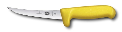 Victorinox Fibrox Safety Grip Ausbeinmesser, normaler Schliff, flexible Klinge, gelb, 12 cm