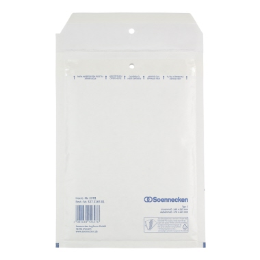 Soennecken Luftpolstertasche C/0 mit Haftklebung Kraftpapier weiß 100 St./Pack.