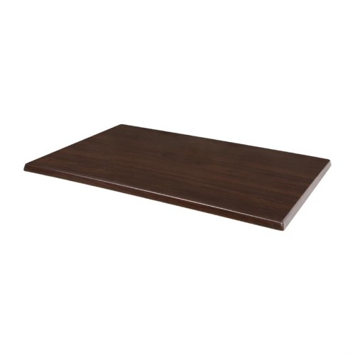 Bolero Rechteckige Tischplatte Dunkelbraun. Nur für Innenräume geeignet. Stil: Dunkelbraun, Größe: 120(B) x 80(T)cm,