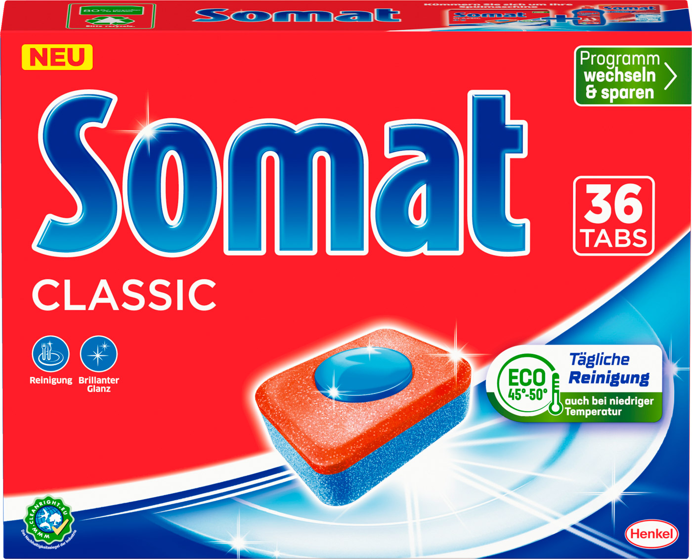 Somat Classic Tabs, Inhalt: 36Stück, Spülmaschinentab