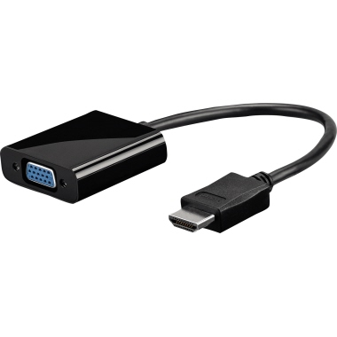 Goobay® Adapter Notebooks, Monitore HDMI-Buchse/VGA-Stecker schwarz
