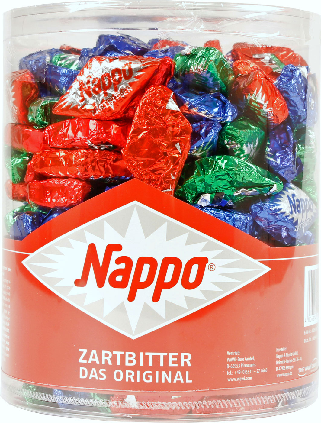 Nappo 200 Stück in Dose Zartbitter 1.320G
