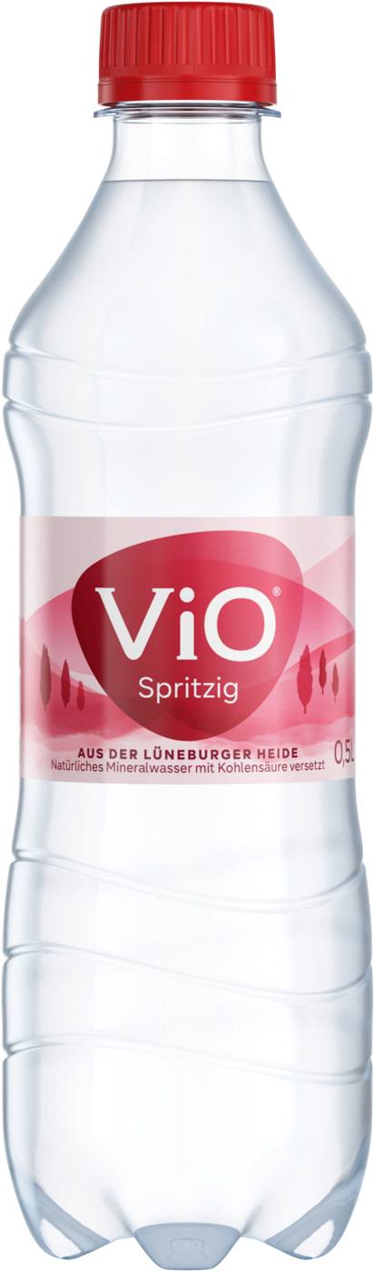 Vio Mineralwasser spritzig 0,5L Flasche Mehrwegartikel