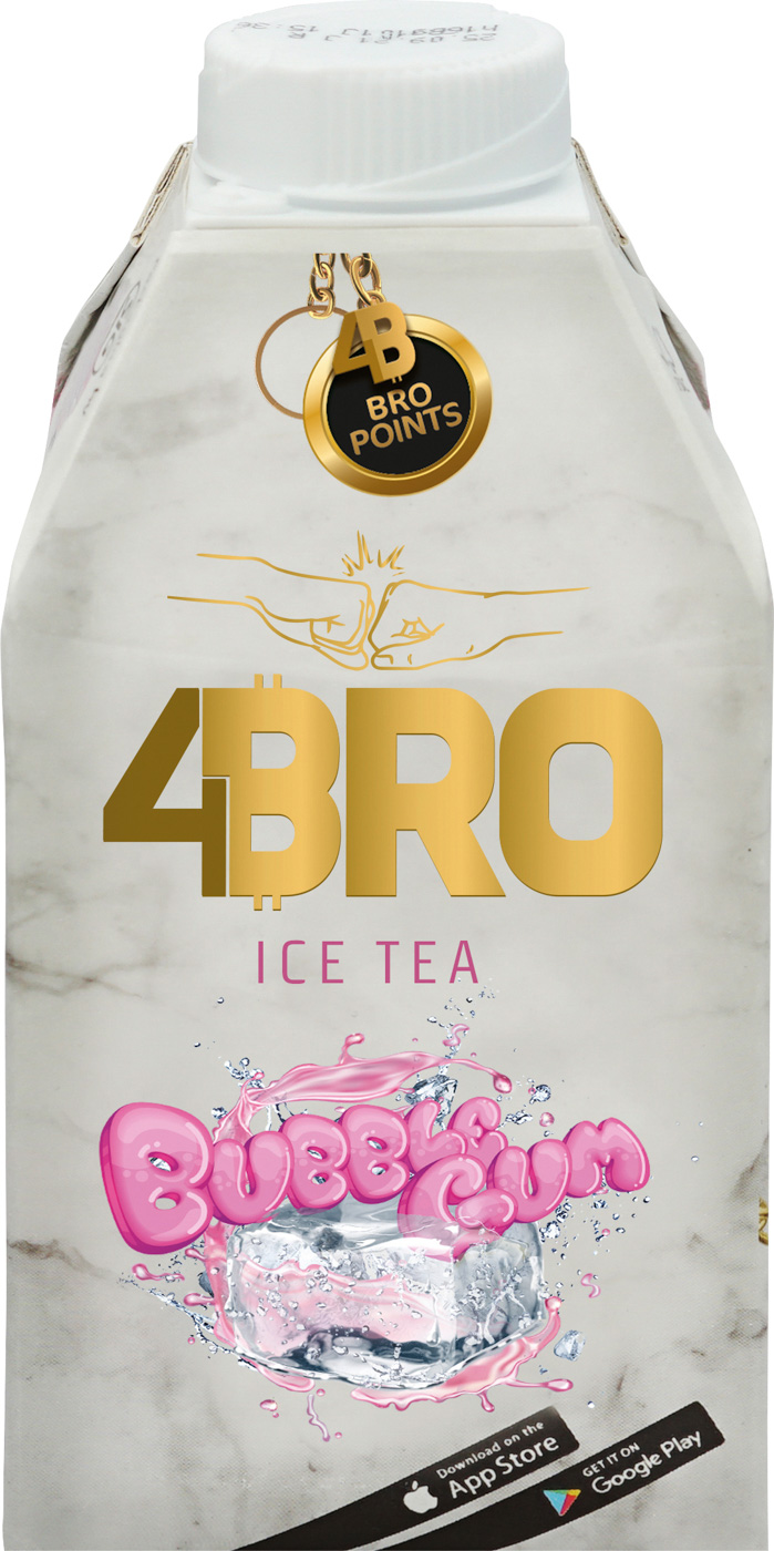 4Bro Ice Tea Bubble Gum 0,5L Tetrapack
