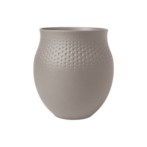 Villeroy & Boch Manufacture Collier taupe Vase Perle groß, Inhalt: 2,64 l