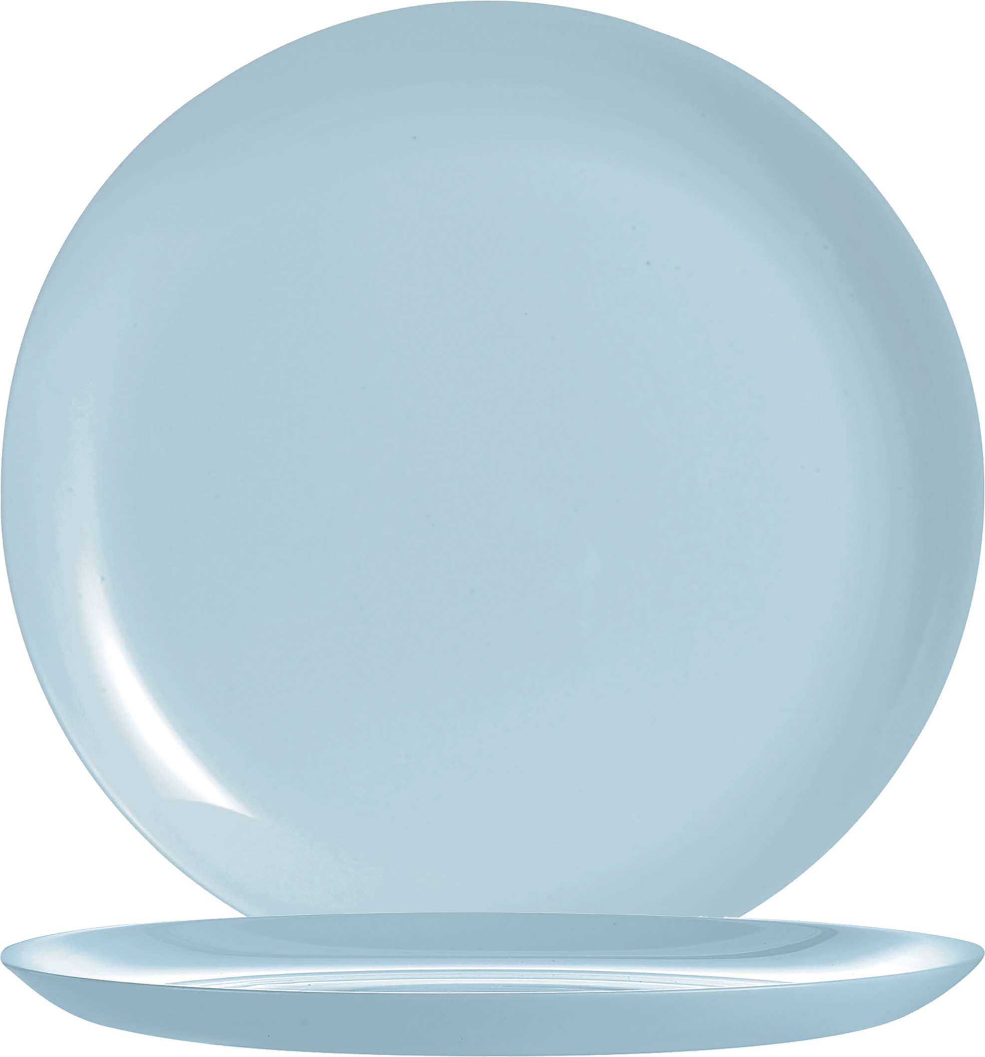 Speiseteller DIWALI, Farbe: Paradise blue, Durchmesser: 25 cm, Coupteller - ohne Fahne, Opalglas (gehärtet)