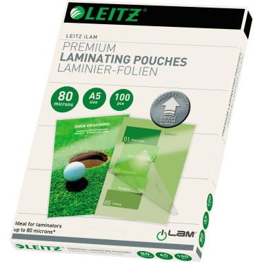 Leitz Laminierfolie iLAM DIN A5 80µm glänzend 100 St./Pack.