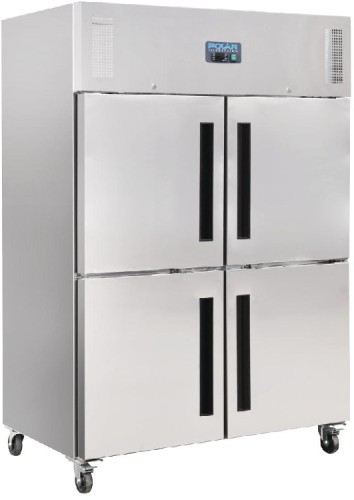 Polar Gastro Kühlschrank mit geteilten Türen 1200L