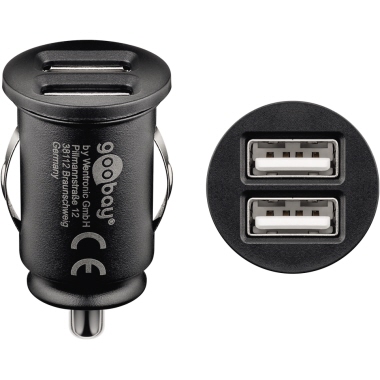 Goobay® Kfz-Ladegerät Geräte mit USB-Anschluss schwarz