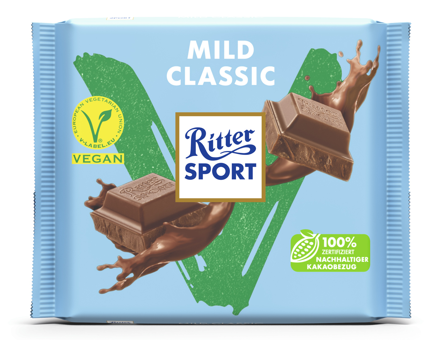 Ritter Sport Schokolade Mild Classic Vegan 100G
