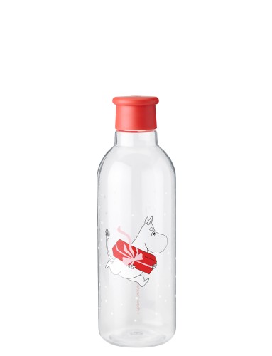 RIG-TIG x Moomin Trinkflasche 0.75 l. Moomin present - Maße: 8 x 8 x 25 cm - von Stelton