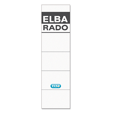 ELBA Rückenschild breit/kurz 44 x 159 mm (B x H) weiß 10 St./Pack.