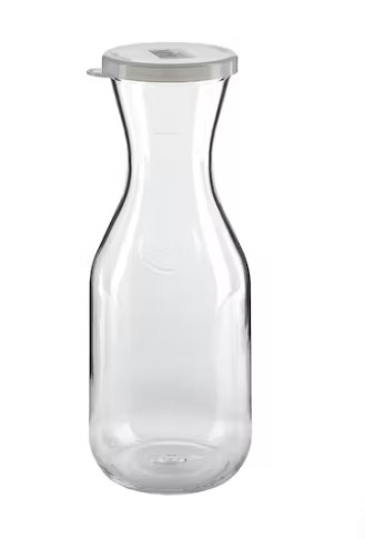 Cambro CamView Karaffe mit dichtschließendem Deckel, transparent. Inhalt: 1 Liter. Hergestellt aus Polycarbonat.