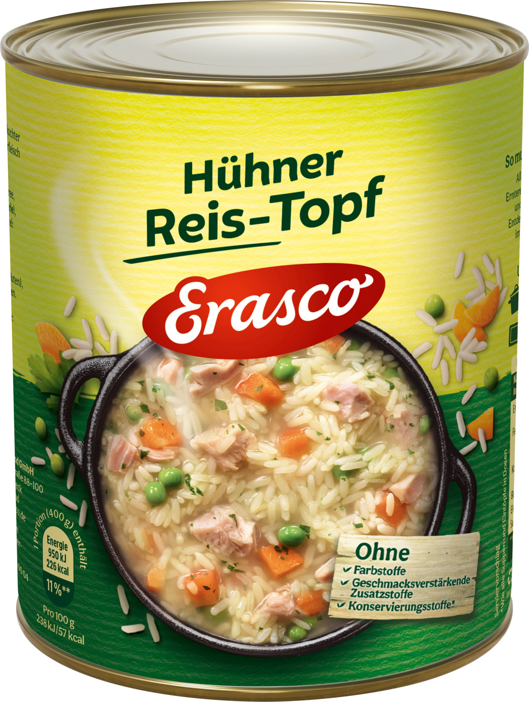 Erasco Hühner-Reistopf 800G