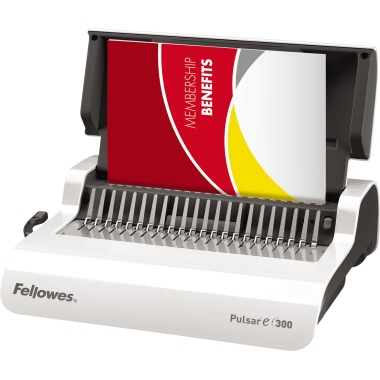 Fellowes® Plastikbindegerät Pulsar-E 300 43,2 x 13 x 38,8 cm (B x H x T) DIN A4 38mm weiß/silber